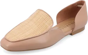 Journee Womens Kennza Tru Comfort Foam Soft Faux Leather Slip On Flats