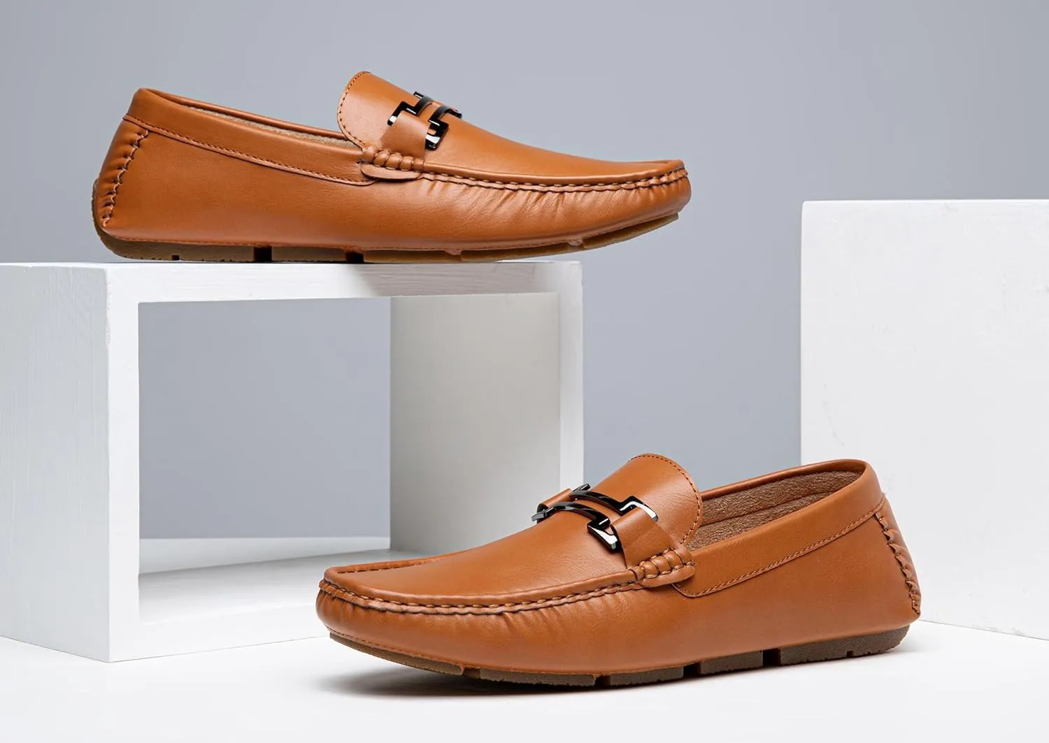 Jousen Men's Loafers Casual Slip On Shoes Soft Penny Loafers for Men Lightweight Driving Boat Shoes