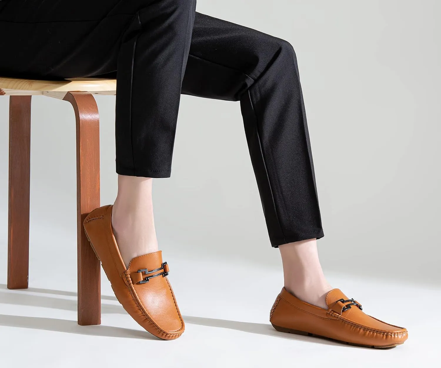 Jousen Men's Loafers Casual Slip On Shoes Soft Penny Loafers for Men Lightweight Driving Boat Shoes