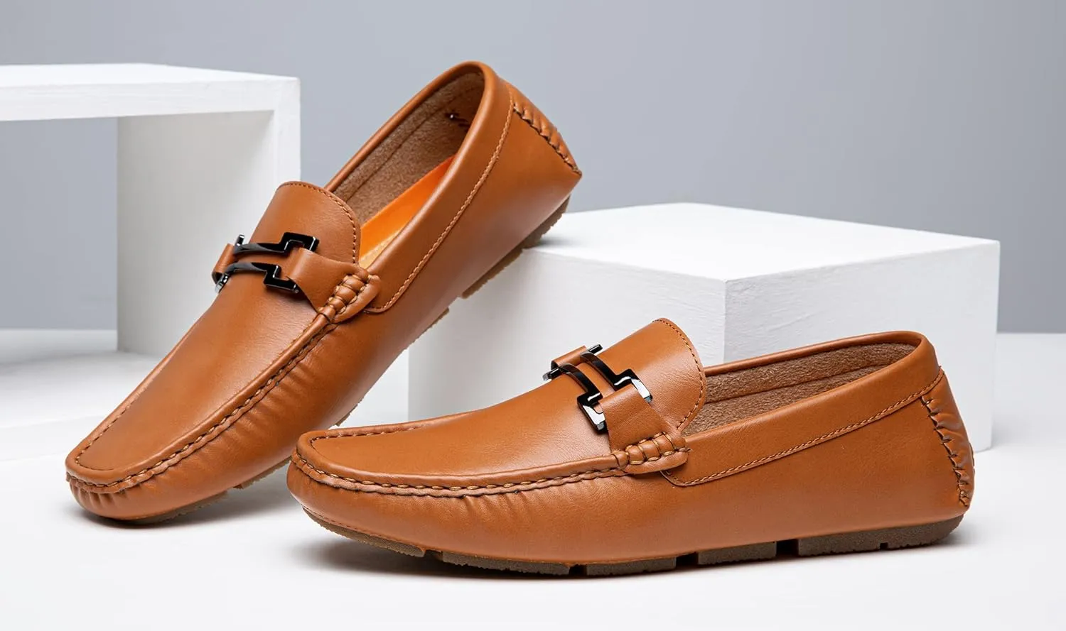 Jousen Men's Loafers Casual Slip On Shoes Soft Penny Loafers for Men Lightweight Driving Boat Shoes