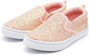 K KomForme Kids Shoes Toddlers Canvas Sneakers Slip on Walking Tennis Shoes for Boys Girls(Toddler/Little Kids/Big Kids)