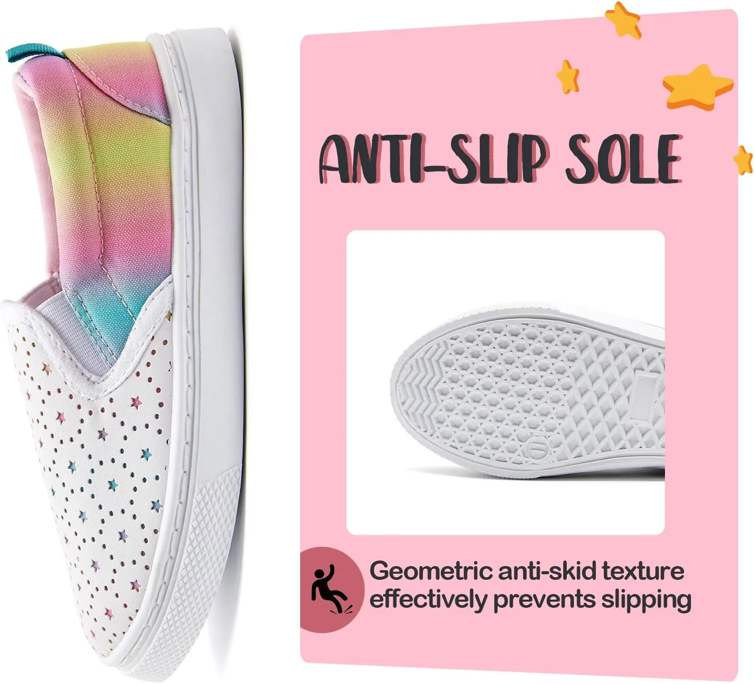 K KomForme Kids Shoes Toddlers Canvas Sneakers Slip on Walking Tennis Shoes for Boys Girls(Toddler/Little Kids/Big Kids)