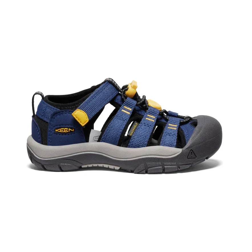 KEEN Kids Newport H2 Quick-Dry Sandal Sandal - Naval Academy/Keen Yellow