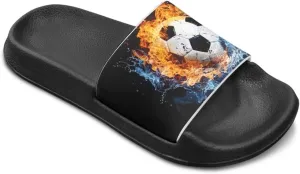 Kids Slide Sandals Novelty Ball Car Slides for Boys Non-slip Summer Slippers Beach Pool Shoes