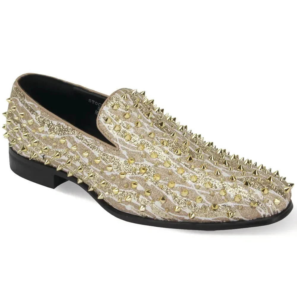 King Spiky Slip-On Loafers