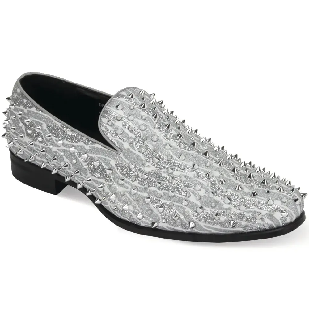 King Spiky Slip-On Loafers