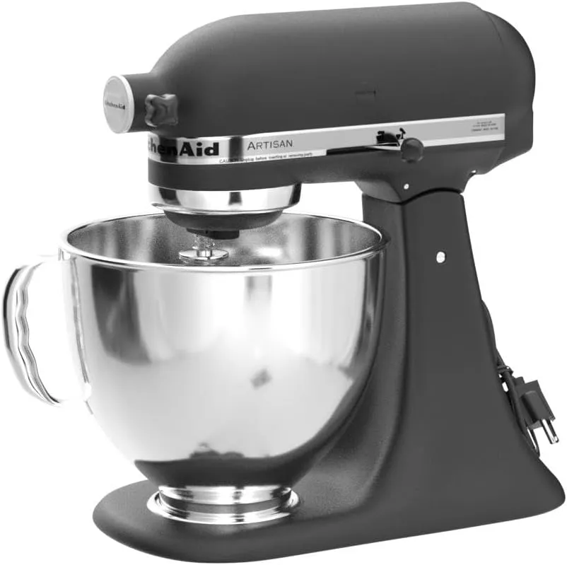 KitchenAid KSM150PSBK Artisan 5 Quart Stand Mixer, Cast Iron