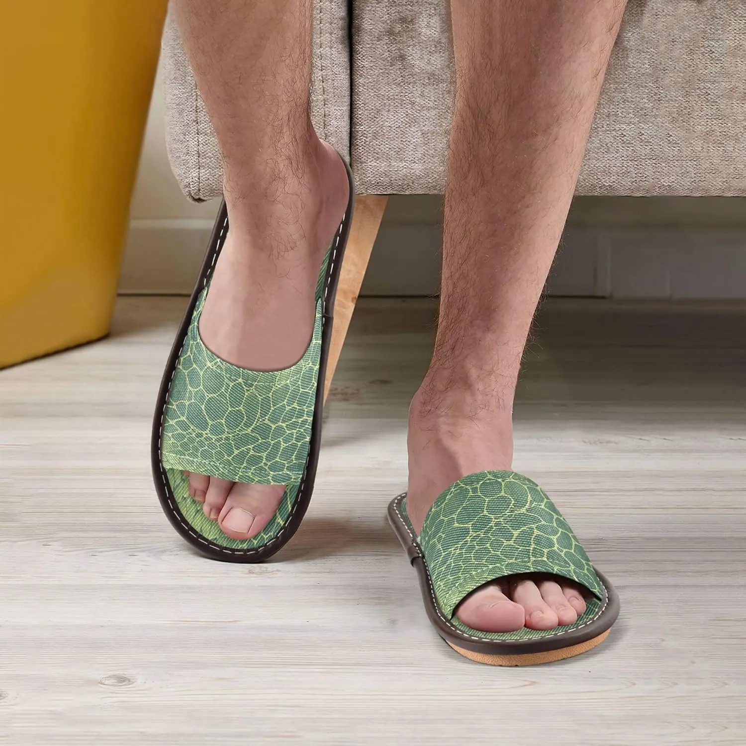 KLL Bathroom Shower Slippers Indoor Outdoor Summer Cozy Dorm Home Slides for Travel, Hotel, Party, Guests
