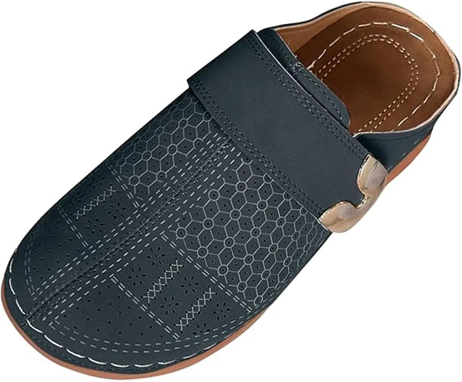 Kubbon Clogs for Women Slip-On Flat Mule Shoes Comfortable Closed Toe Clogs Casual Walking Wedge Clog Summer Shoes Dressy Beach Sandals