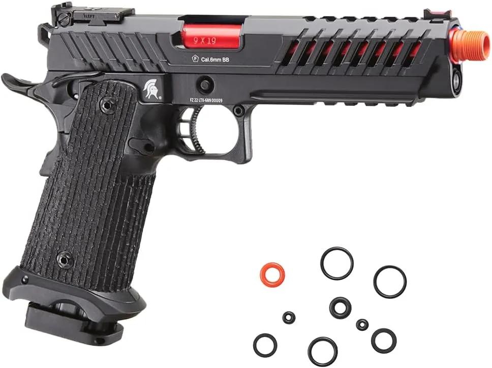 Lancer Tactical Knightshade Hi-Capa Gas Blowback Full Steel Airsoft Pistol