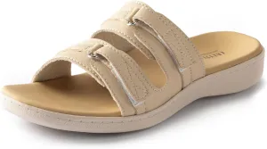 LazyStep Women's Orthotic Slide Sandals, Lightweight Flip Flops, Athletic Slip On with Arch Support