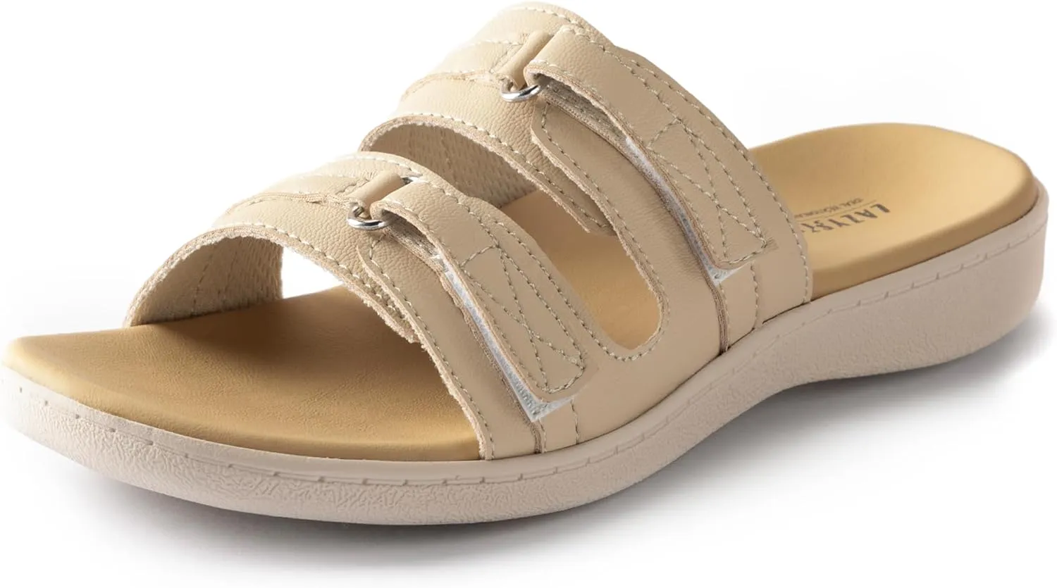 LazyStep Women's Orthotic Slide Sandals, Lightweight Flip Flops, Athletic Slip On with Arch Support