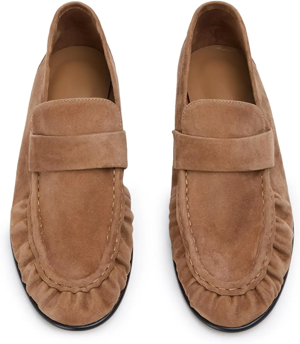 Leather Loafers Slip-On Dress Shoes – Classic Penny Loafers for Business, Casual, or Formal Wear