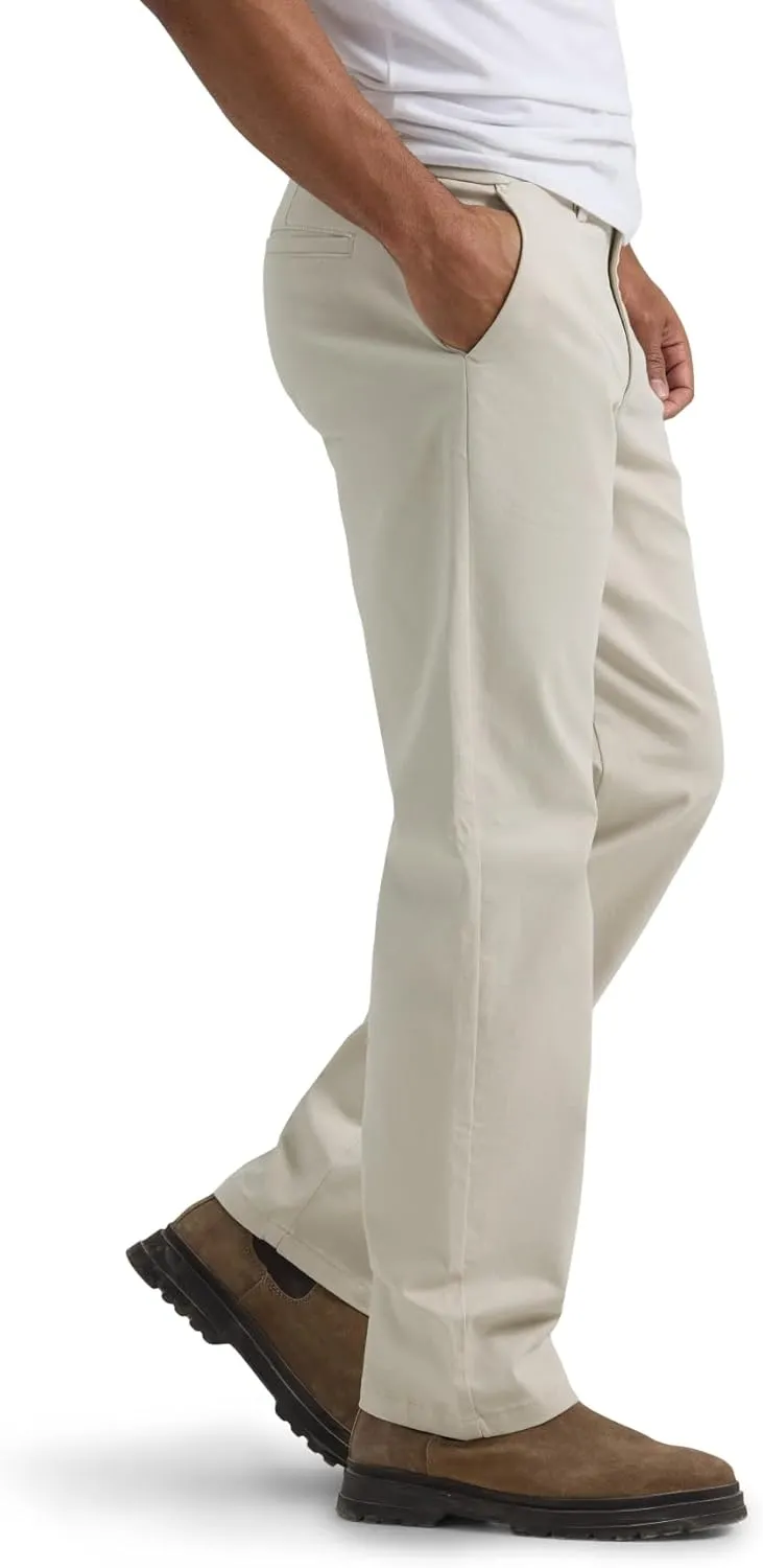 Lee Men's Flat Front Relaxed Straight Pant