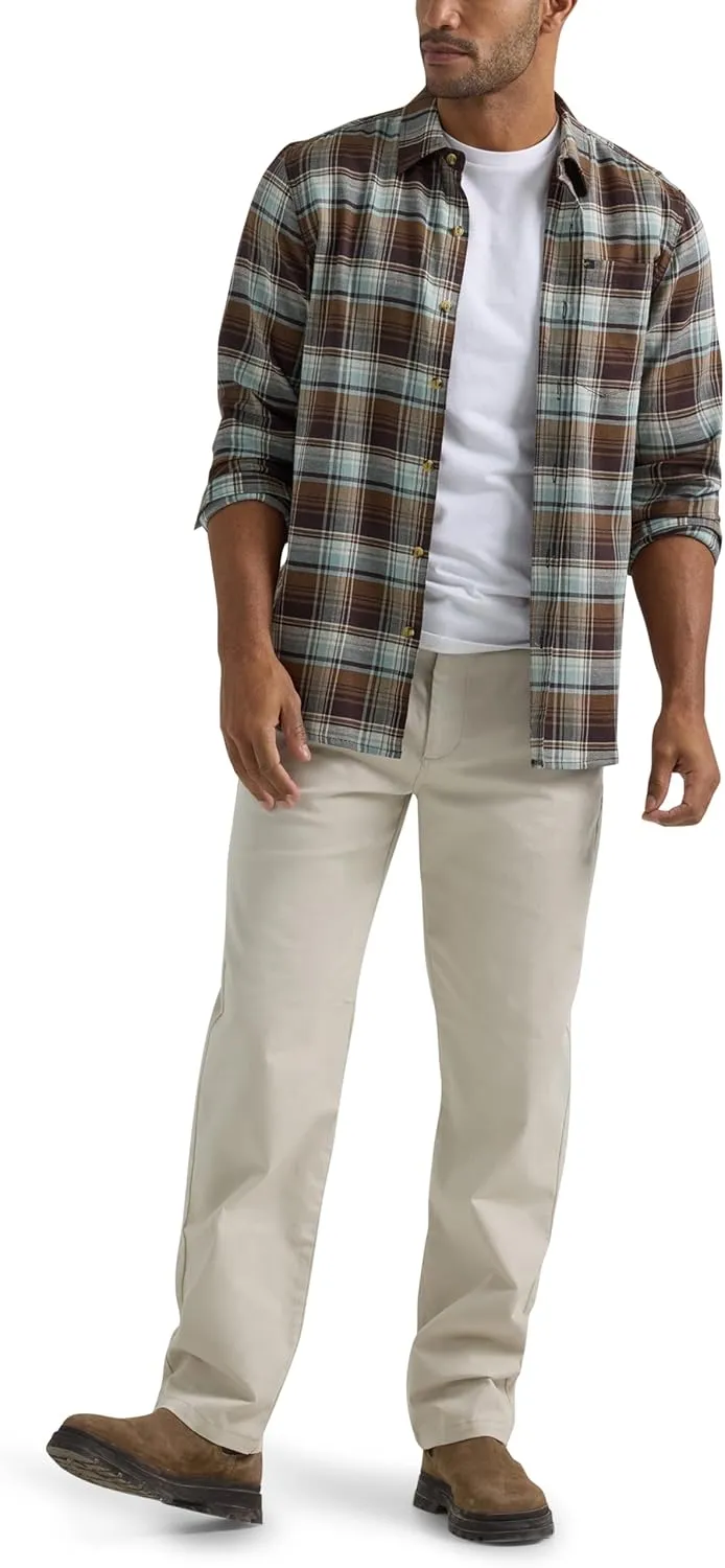 Lee Men's Flat Front Relaxed Straight Pant
