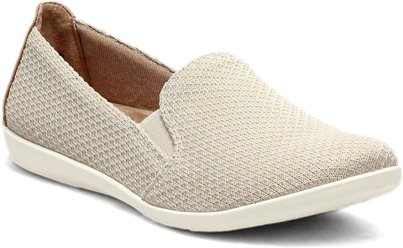 LifeStride Women's Next Level Slip-On Sneaker, Cream, 7.5 Wide
