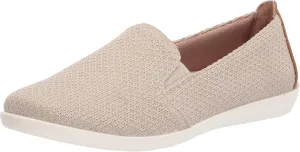 LifeStride Women's Next Level Slip-On Sneaker, Cream, 7.5 Wide