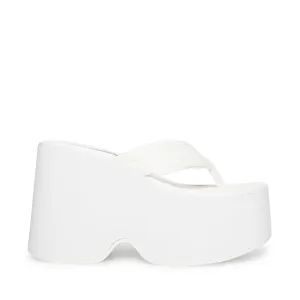 Lightweight Slip Heeled White On Timely delivery Platform Toe Gwen Open Steve Madden Sandals Special offer