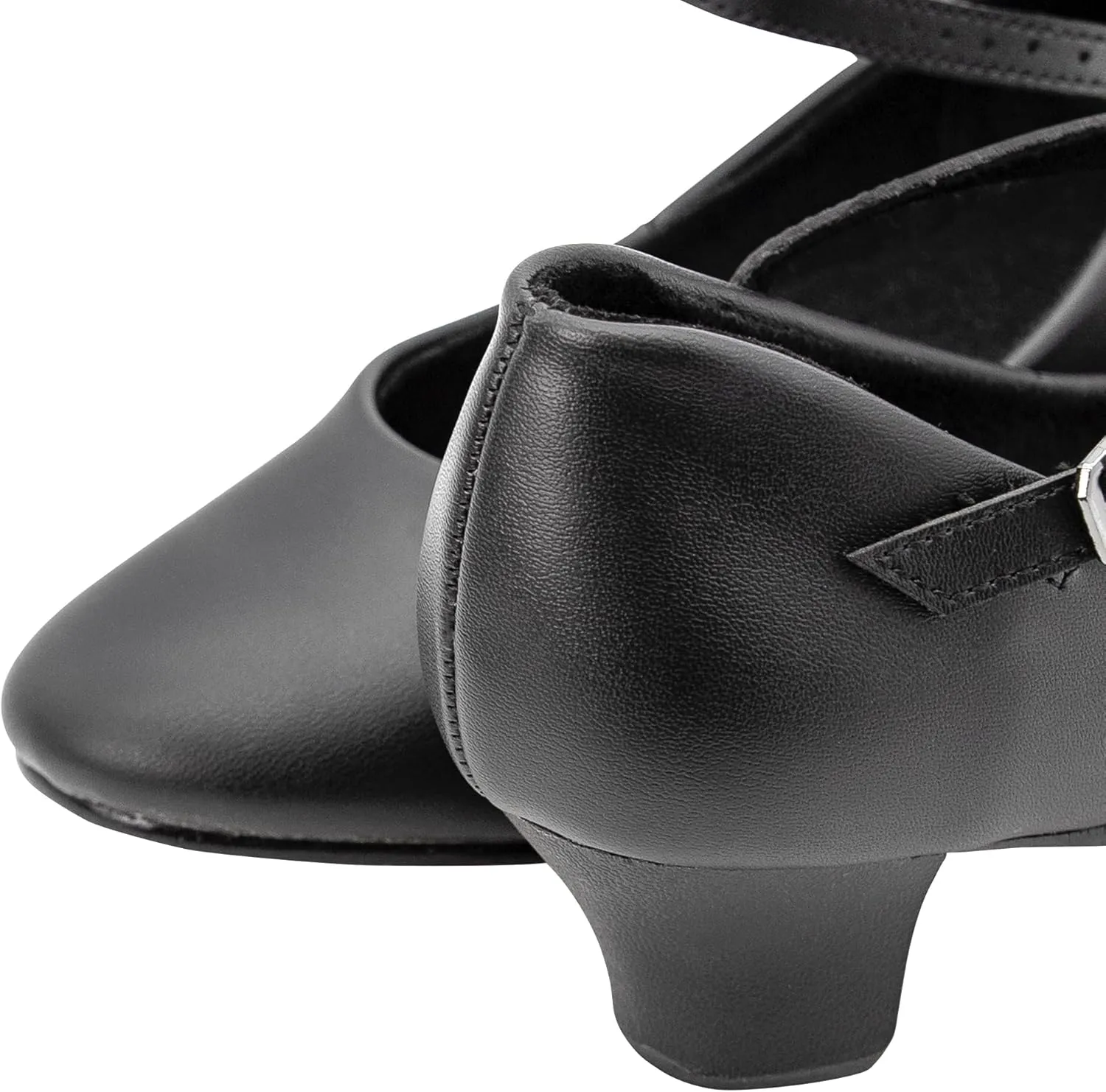 Linodes PU Leather Ankle Strap Character Shoe 1.55'' Dance Shoes for Women-UPD