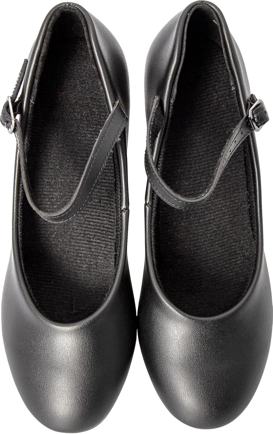 Linodes PU Leather Ankle Strap Character Shoe 1.55'' Dance Shoes for Women-UPD