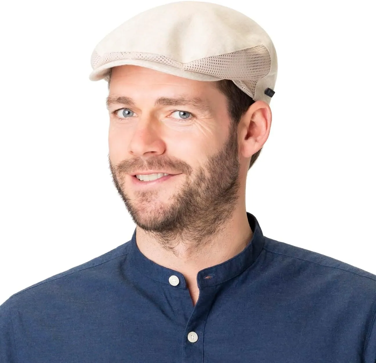 Lipodo Linen Flat Cap with Mesh Men | Made in Italy