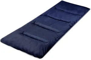 LITA XL Cot Pads for Camping, Soft Comfortable Cotton Thick Sleeping Cot Mattress Pad 72"x26", Grey and Navy Blue (Only Pad)