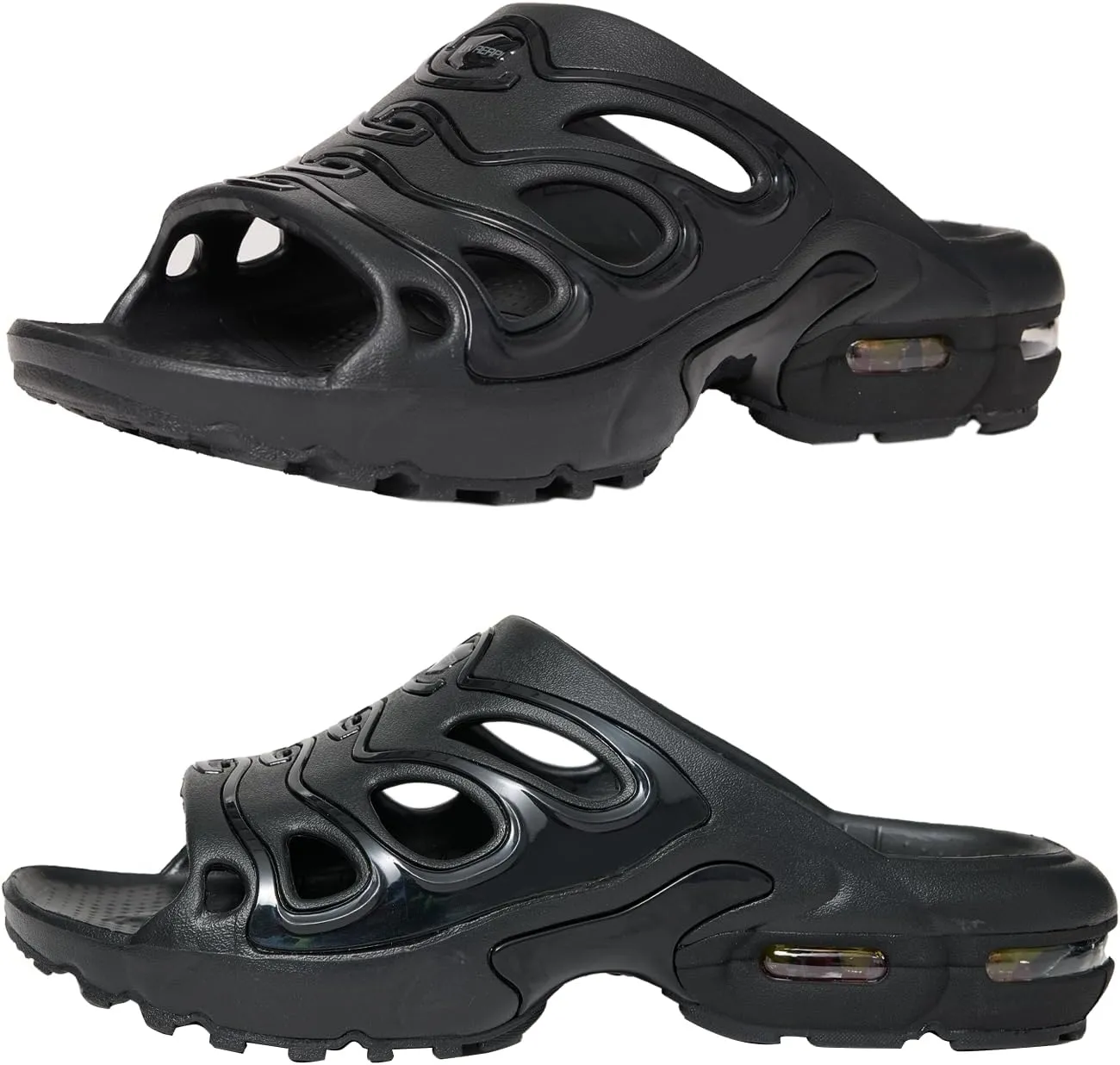 Livrerpi Men's Air Cushion Athletic Slide Sandals Fashion Breathable Design with Non-Slip Sole for Sport and Walking