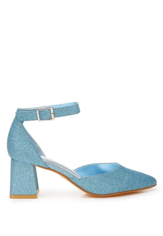 London Rag - Taznia Glitter Block Heel Sandals