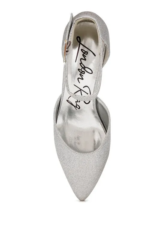 London Rag - Taznia Glitter Block Heel Sandals