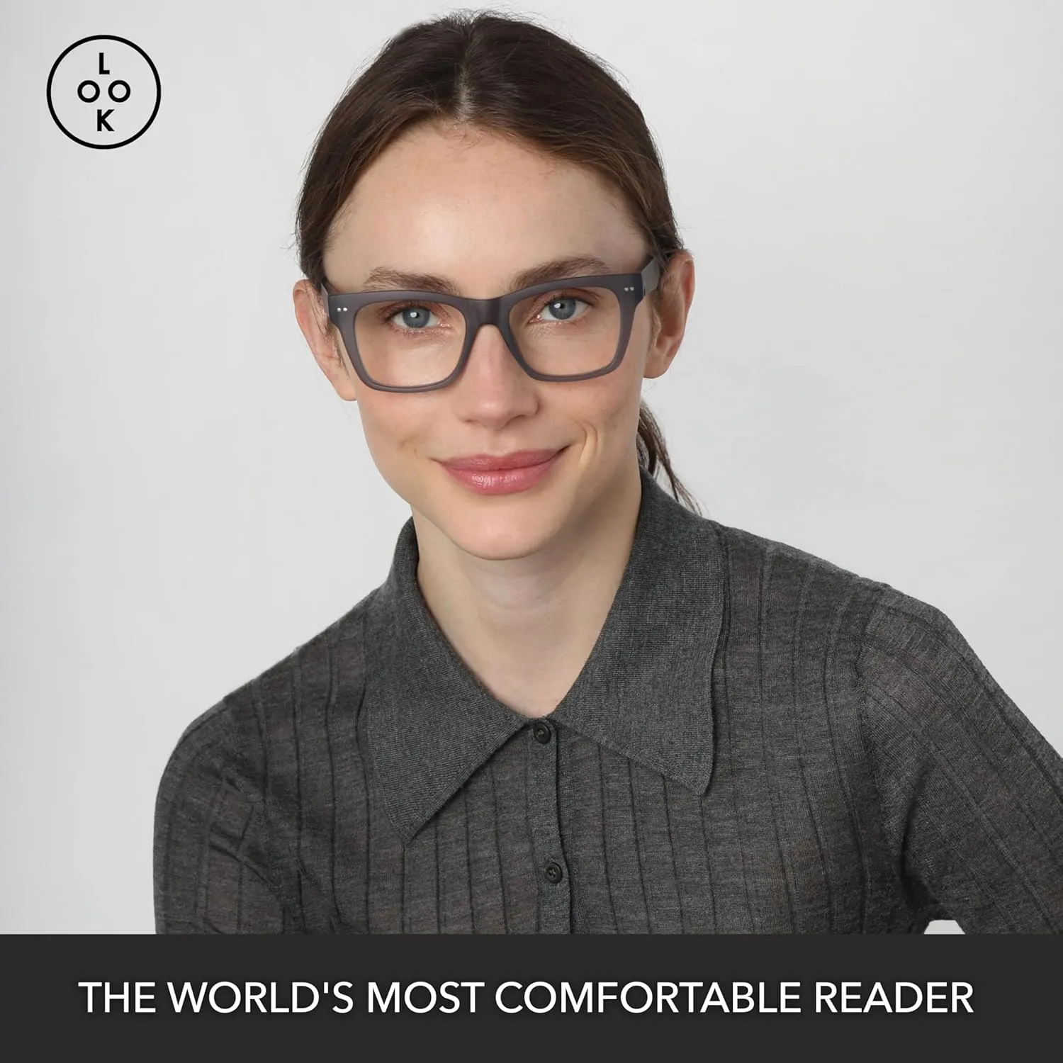 LOOK OPTIC Cosmo Reader-Lightweight Full Magnification Reading Glasses with Scratch-Resistant Anti-Reflective Lenses