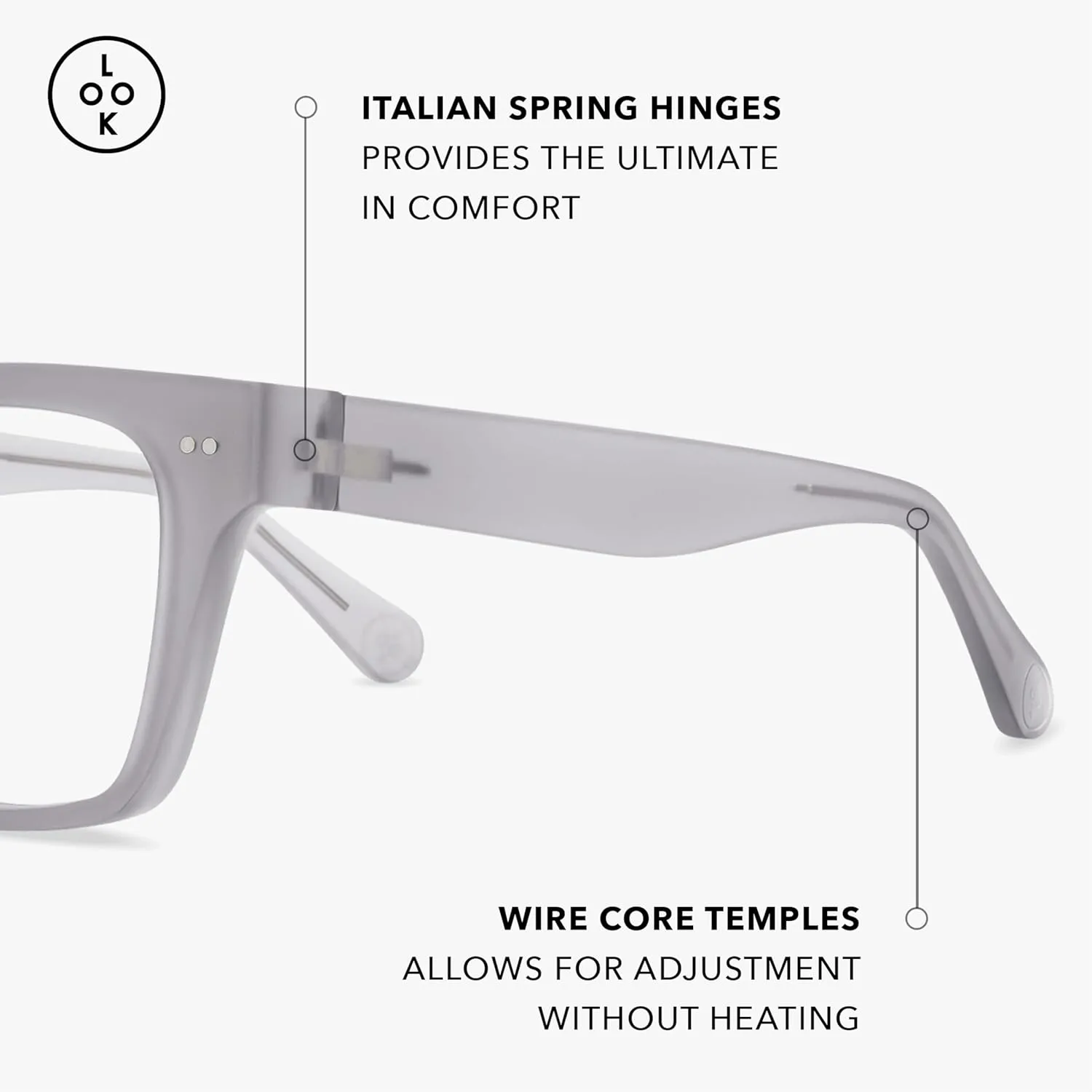 LOOK OPTIC Cosmo Reader-Lightweight Full Magnification Reading Glasses with Scratch-Resistant Anti-Reflective Lenses