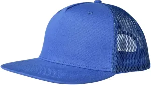 M-L, XL-XXL 5-Panel Mesh Back Trucker Flat Brim Hat