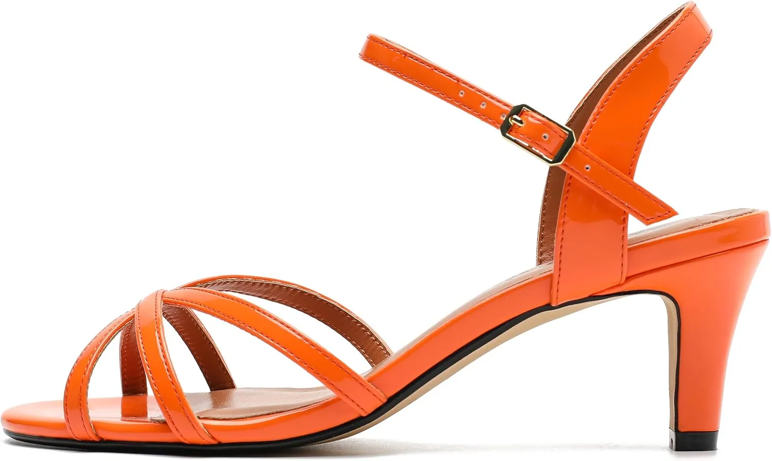 MAIERNISI JESSI Unisex Men's Women's Sandals Ankle Strap Cross Slingback Kitten Heel