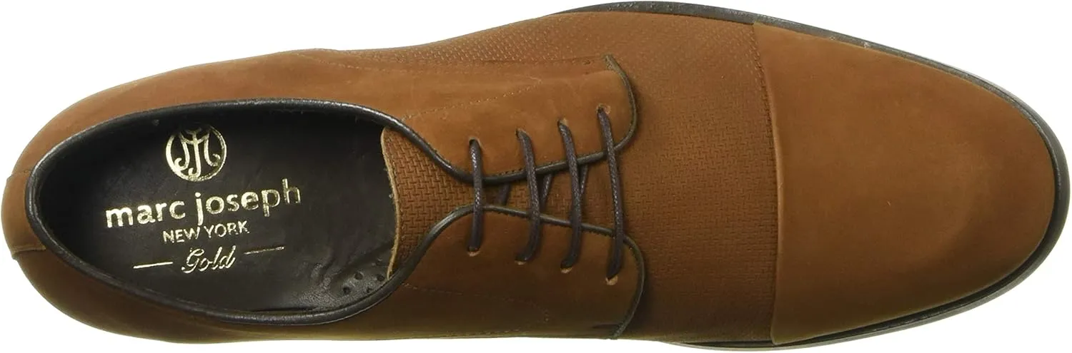 MARC JOSEPH NEW YORK Men's Leather Luxury Gold Collection Captoe Laceup Dress Shoe Loafer