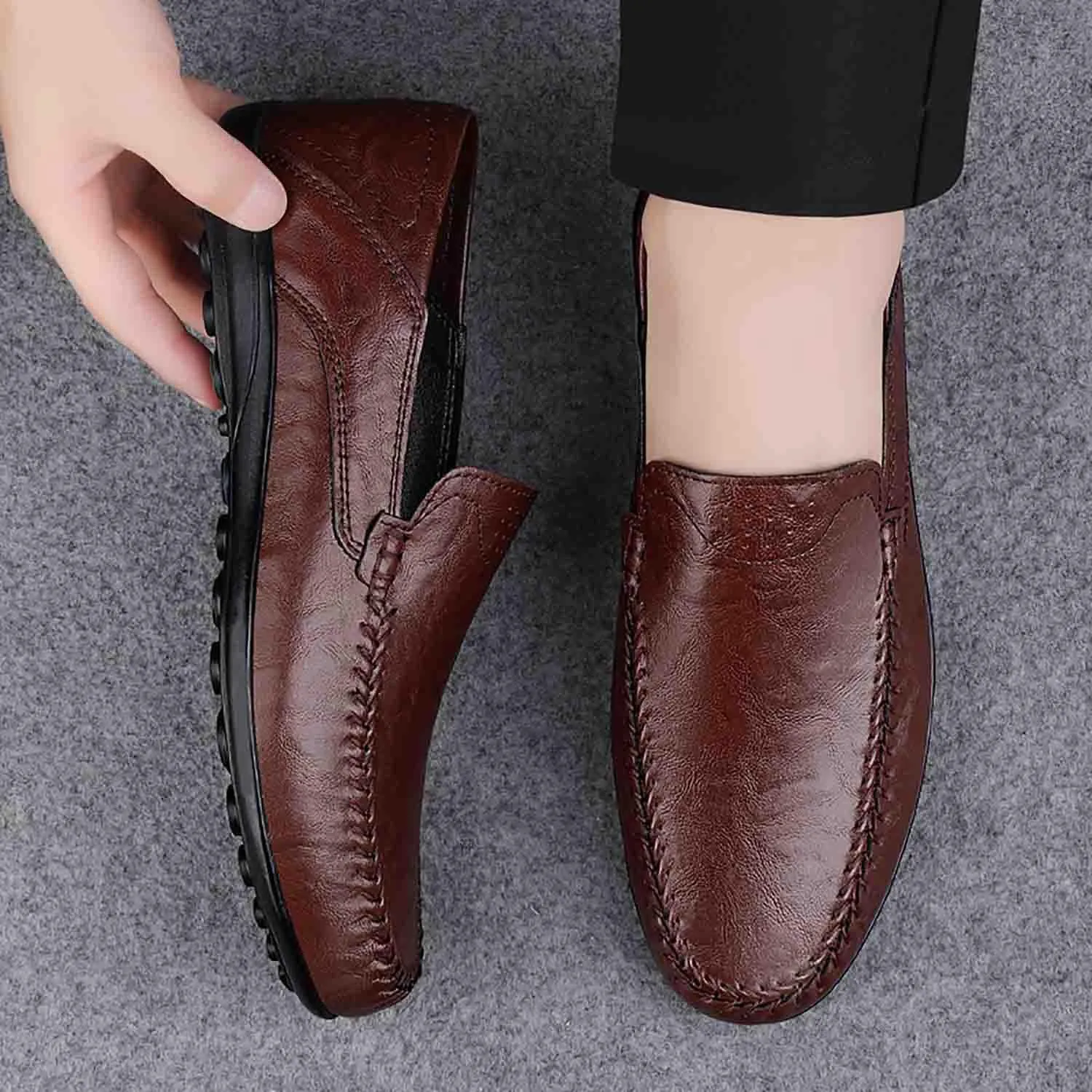 MEBAMY Men's Casual Loafers Men's Driving Shoes Lightweight and Breathable