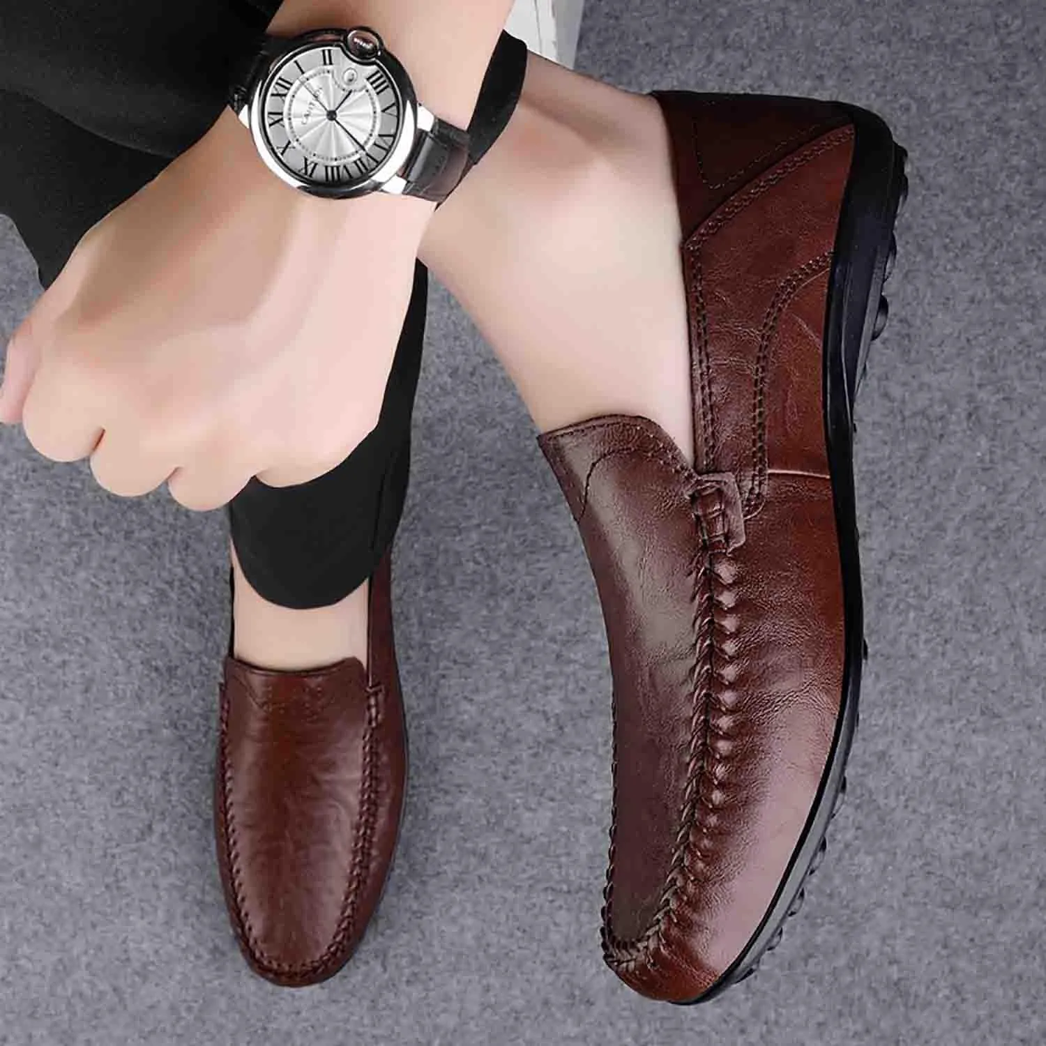 MEBAMY Men's Casual Loafers Men's Driving Shoes Lightweight and Breathable