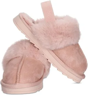 MeMoi Kids' Fluffy Slide Slingback Slippers