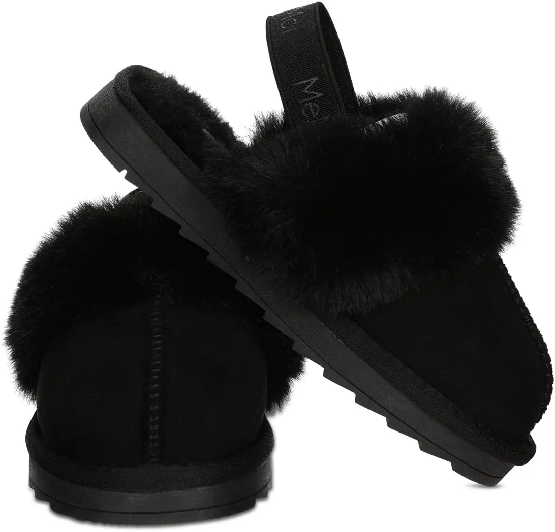 MeMoi Kids' Fluffy Slide Slingback Slippers