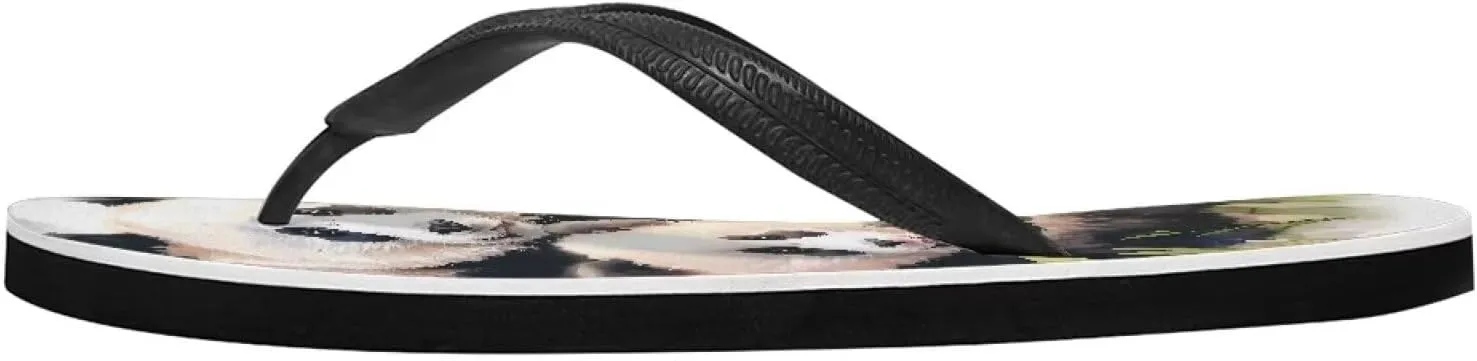 Men American Flag Flip Flop Sandal, Daisy Classic Thongs Sandals for Beach Men's Comfortable Flip Flops Sandals