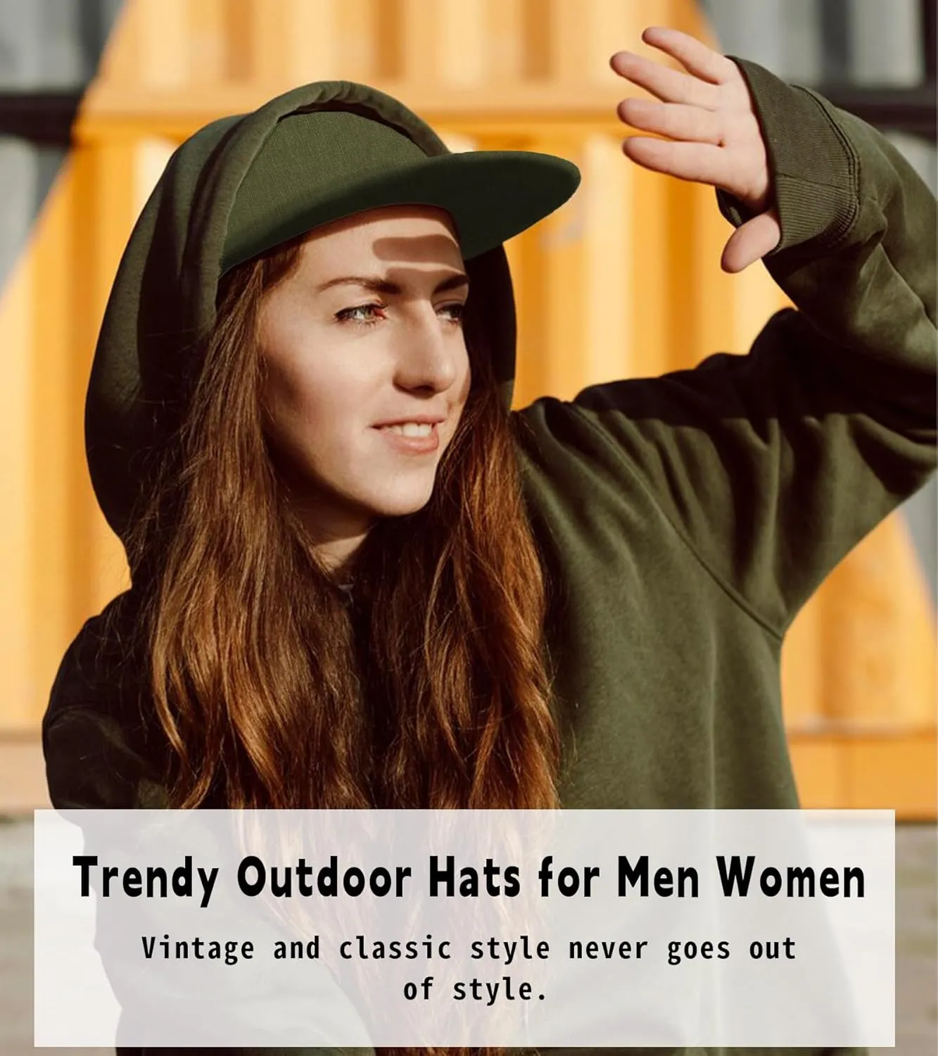 Men Flat Brim Adjustable Snapback Trucker Hat 6 Panel Camper Style Hat Blank Mesh Back Baseball Cap