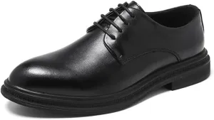 Mens Dress Sneakers Sport Patent Leather Business Oxford Shoes Breathable Business Oxford Derby
