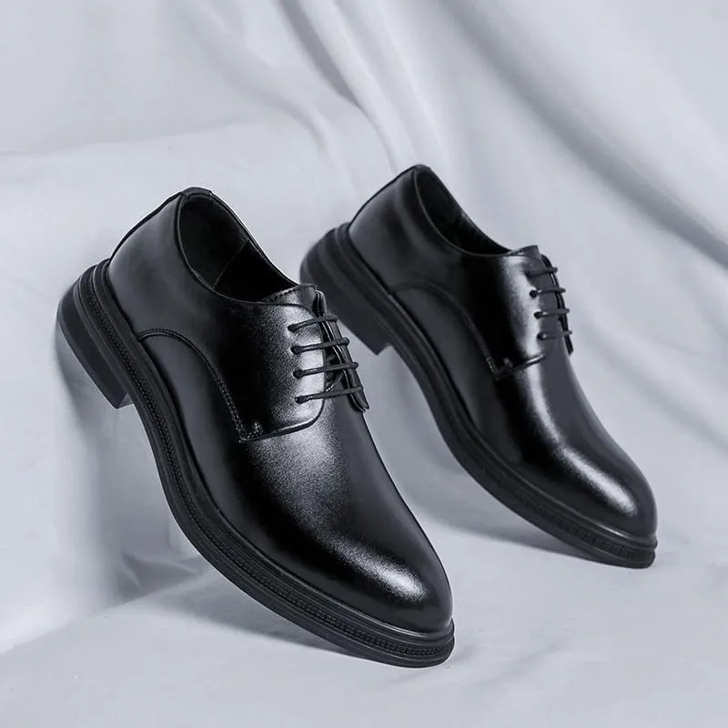 Mens Dress Sneakers Sport Patent Leather Business Oxford Shoes Breathable Business Oxford Derby