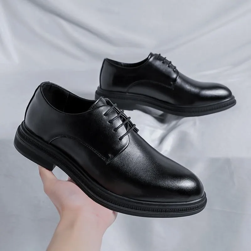 Mens Dress Sneakers Sport Patent Leather Business Oxford Shoes Breathable Business Oxford Derby