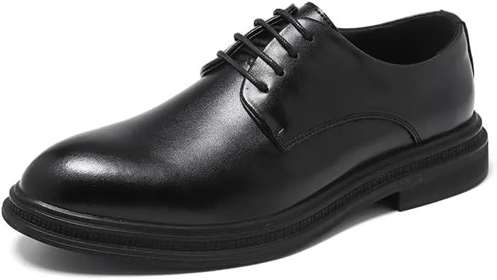Mens Dress Sneakers Sport Patent Leather Business Oxford Shoes Breathable Business Oxford Derby