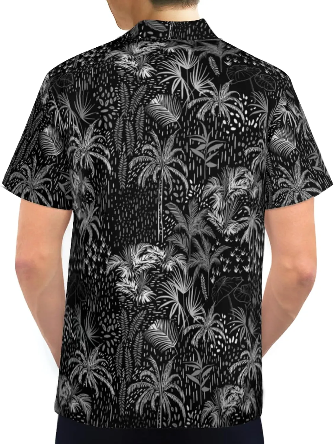 Mens Hawaiian Shirts Short Sleeve Button Up Beach Shirts