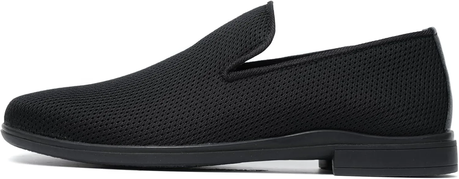 Mens Loafers Slip-on Dress Shoes Mesh Casual Oxford Shoes Classic Business Tuxedo Shoes Fashion Lightweight and Breathable