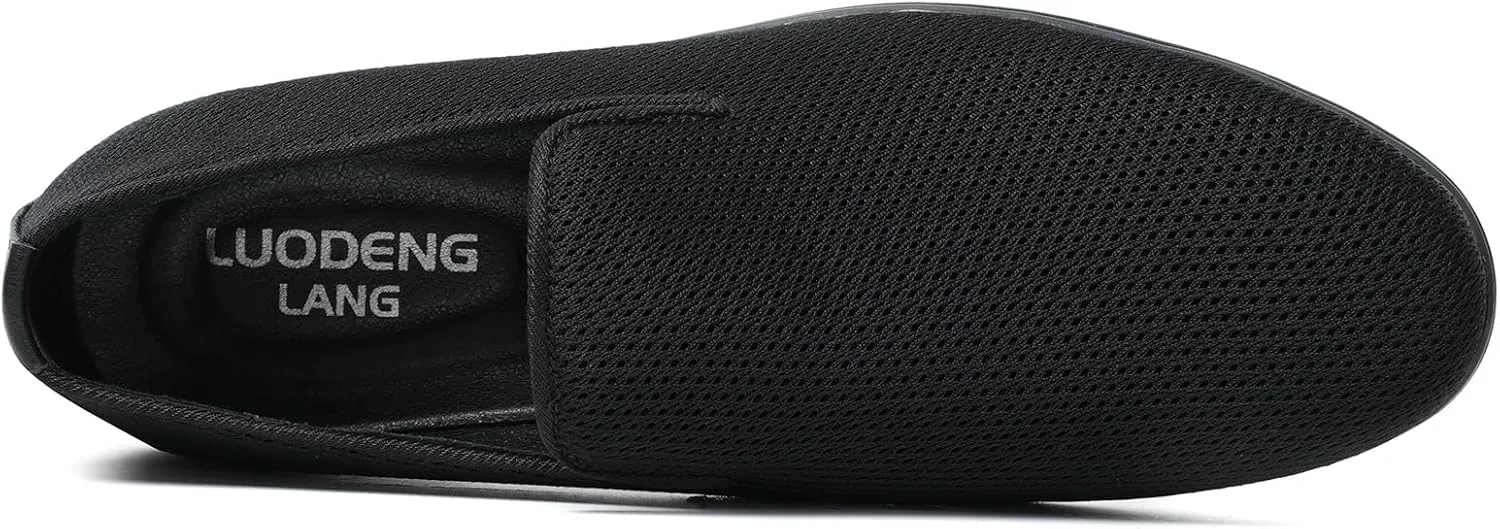 Mens Loafers Slip-on Dress Shoes Mesh Casual Oxford Shoes Classic Business Tuxedo Shoes Fashion Lightweight and Breathable