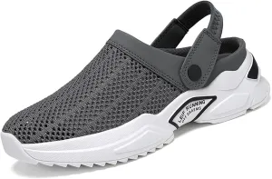 Men's Orthopedic Hollow-Out Summer Sandals, Mesh Shoes Sandals Mens, Orthopedic Sandals with Arch Support, Black