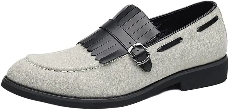 Mens Slip on Loafers Casual Shoes Suede Business Classic Dress Shoes for Men Office Classic Business Party Shoes