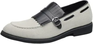 Mens Slip on Loafers Casual Shoes Suede Business Classic Dress Shoes for Men Office Classic Business Party Shoes